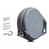 Ausziehbarer Wäschetrockner 15 M, Fassungsvermögen 13,6 Kg, Wandmontage, Silbergraue Farbe, Ideal Für Kleine Räume.