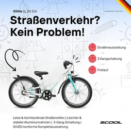 S'COOL XXlite SL 20 Zoll RH 31 cm weiß/türkis