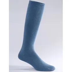 Kompressionsstrümpfe WÄSCHEPUR, Damen, Gr. 3/42, blau, 60% Baumwolle, 28% Polyamid, 12% Elasthan, Socken