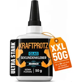 kraftprotz Sekundenkleber Glas 50 g