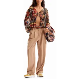 DESIGUAL Tapestry-Bluse Braun XL