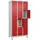 C+P Fächerschrank ""Classic Plus"", 4 Fächer übereinander, Abteilbreite 30 cm, mit Füßen, Feuerrot (RAL 3000), 195x90x50 cm/ 12 Fächer