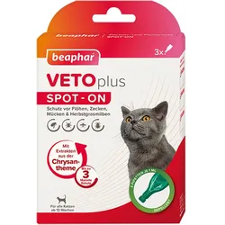 beaphar VETOplus Spot-On Katzen ab 12 Wochen Insektenschutzmittel