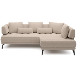 Ecksofa Giotto Stoff Grau Taupe