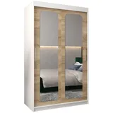 abiks möbel Schwebetürenschrank Promo 120 x 200 x 62 cm Weiß