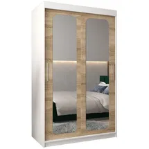 abiks möbel Schwebetürenschrank Promo 120 x 200 x 62 cm Weiß