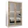 abiks möbel Schwebetürenschrank Promo 120 x 200 x 62 cm Weiß
