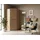 Priess Eckkleiderschrank PRIESS "Barcelona Kleiderschrank Ecklösung Raumwunder", braun (eichefarben artisan), B:95cm H:193cm T:95cm, Holzwerkstoff, Schränke, Eckkleiderschrank, in 2 Tiefen Schrank Eckschrank Garderobe