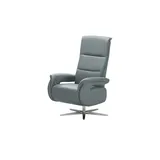 Wohnwert Relaxsessel Mira Leder 0 x 0 x 0 cm Blau mit Relax-Funktion