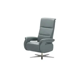 Wohnwert Relaxsessel Mira Leder 0 x 0 x 0 cm Blau mit Relax-Funktion