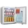 Klarstein Mini Kühlschrank Getränkekühlschrank 38 l Silber