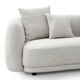 Livora Wohnlandschaft Polyester 2-Sitzer hellgrau