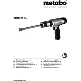 Metabo Druckluft-Meißelhammer DMH 290 Set