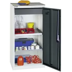 Stumpf Werkzeug- und Materialschrank 3000, RAL 7035/7016, 1 Schublade, 2 Wannen