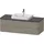 Duravit Happy D.2 Plus Konsolenwaschtischunterbau wandhängend 1300x550 mm, 2 Schubkästen, für Aufsatzbecken, steingrau Seidenmatt