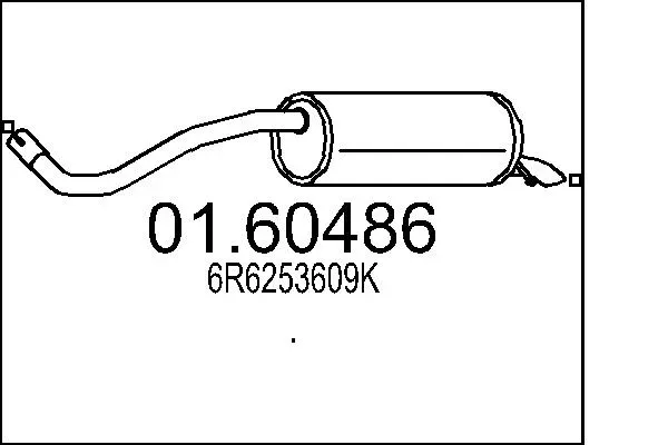MTS Endschalldämpfer 0160486 für SEAT