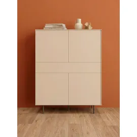 LeGer Home by Lena Gercke Highboard 111 x 141,9 x 42 cm Beige (Kaschmir)