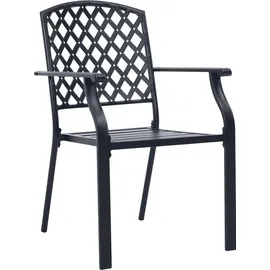 vidaXL Garten Essgruppe 7 pcs Anthrazit Pulverbeschichteter Stahl - Grau