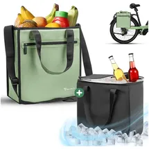 MIVELO Fahrradtasche Shopper grün/mint