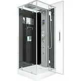 AcquaVapore Dampfdusche Duschtempel Sauna Dusche Duschkabine D38-03R2-EC 80x80 cm mit 2k Scheiben Versiegelung
