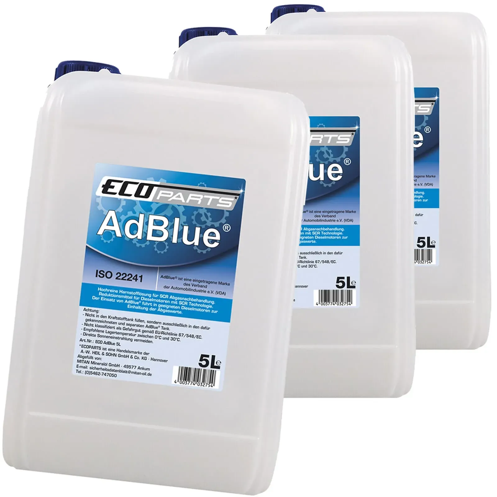 3x 5l Eco Adblue Harnstofflösung Für Scr-diesel Adblue Harnstoff Nox Reduktion: