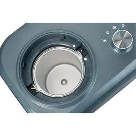 Medion Eismaschine mit Kompressor (selbstkühlend, geeignet für die Zubereitung von Eiscreme, Frozen Yoghurt & Sorbet, 1 L, 1 bowls, Blue, 60 min, Aluminium