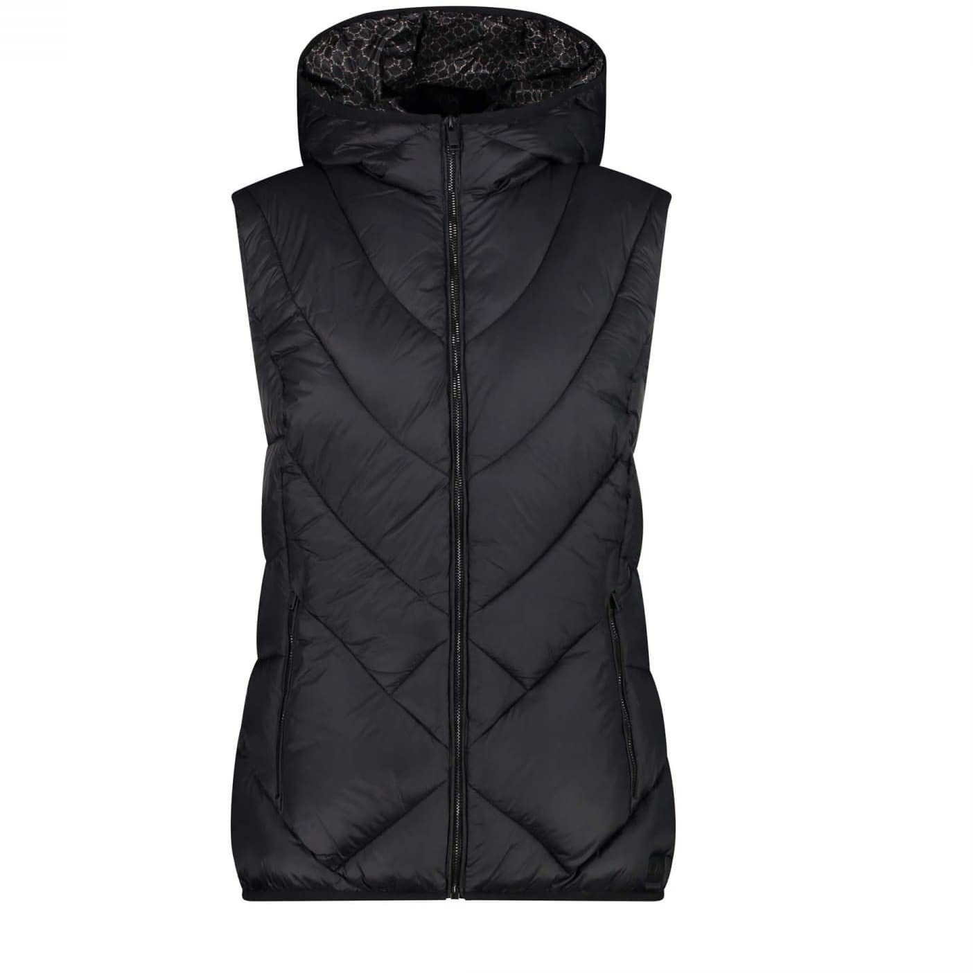 CMP - Woman Vest Fix Hood, Woman, Nero, 36