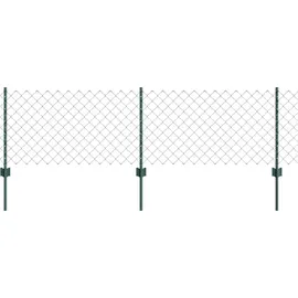 vidaXL Zaun 0,6 x 25 m Grün/Stahl