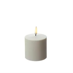 LED Kerze Uyuni wiederaufladbar 6,8x6,8cm Timer Außen Feier Tischdeko