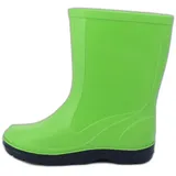 Beck Regenstiefel Basic Gummistiefel (für Mädchen und Jungen, in vielen Farben und Größen verfügbar) schmaler Schlupf-Stiefel, herausnehmbare Innensohle grün 34 EU