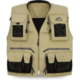 normani Outdoor Sports Herren Outdoor-Weste Kajikia in Khaki/Schwarz | Gr.: XXL