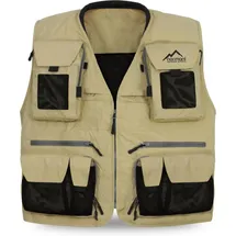 normani Outdoor Sports Herren Outdoor-Weste Kajikia in Khaki/Schwarz | Gr.: XXL