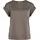 VILA Viellette S/S Satin Top Braun S