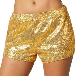 tectake® Pailletten-Shorts