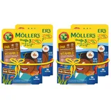 Möller's Omega 3 Kapseln für Kinder | Natürliche Omega 3 Fischtran mit Cola | Mit DHA und EPA | Leicht zu kauen | Ohne Gluten, Laktose und Zucker | 72 Stück (Packung mit 2)