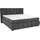 JOB Boxspringbett 180 x 200 cm Dunkelgrau