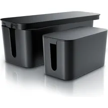Bearware Kabelbox 13,5 x 41 x 15,5 cm 2-tlg. schwarz