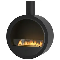 SOLOLED Incircle Slim Bioethanol-Kamin für abgehängte Decken - Runder Design-Biokamin d.70cm