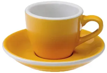 Espressotasse mit Untertasse Loveramics Egg Yellow, 80 ml