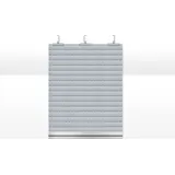 Schellenberg Rolladenpanzer-Set PVC Maxi, inkl. Rolladen-Aufhängefedern, Kunststoff Winkelendleiste, 120 x 140 cm, grau, 20095