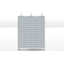 Schellenberg Rolladenpanzer-Set PVC Maxi, inkl. Rolladen-Aufhängefedern, Kunststoff Winkelendleiste, 120 x 140 cm, grau, 20095