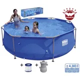 Happy People Stahlrahmenpool-Set 300 x 76 cm