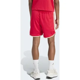 adidas Shorts ADIDAS SPORTSWEAR "STADIUM MESH", Herren, Gr. M, N-Gr, pure ruby, crystal linen, sanftes weiß, normal, gr., Obermaterial: 100% Polyester, Hosen Shorts