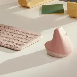 Logitech Lift Vertical Ergonomische Kabellose Maus Rosa