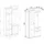 WFL GROUP Nex Garderobenschrank 97 x 195 x 30 cm braun