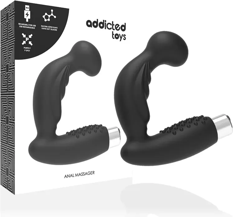 ADDICTED TOYS - PROSTATISCHER VIBRATOR WIEDERAUFLADBAR. MODELL 3 - SCHWARZ