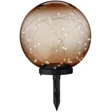 MARELIDA Solarleuchte Kunststoff 30cm 1er Set orange