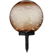 MARELIDA Solarleuchte Kunststoff 30cm 1er Set orange