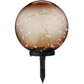 MARELIDA Solarleuchte Kunststoff 30cm 1er Set orange