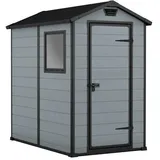 KETER 17197126 Kunststoff-gerätehaus LINEUS 2,2 M2 GRAU 192 X 130 CM - grau